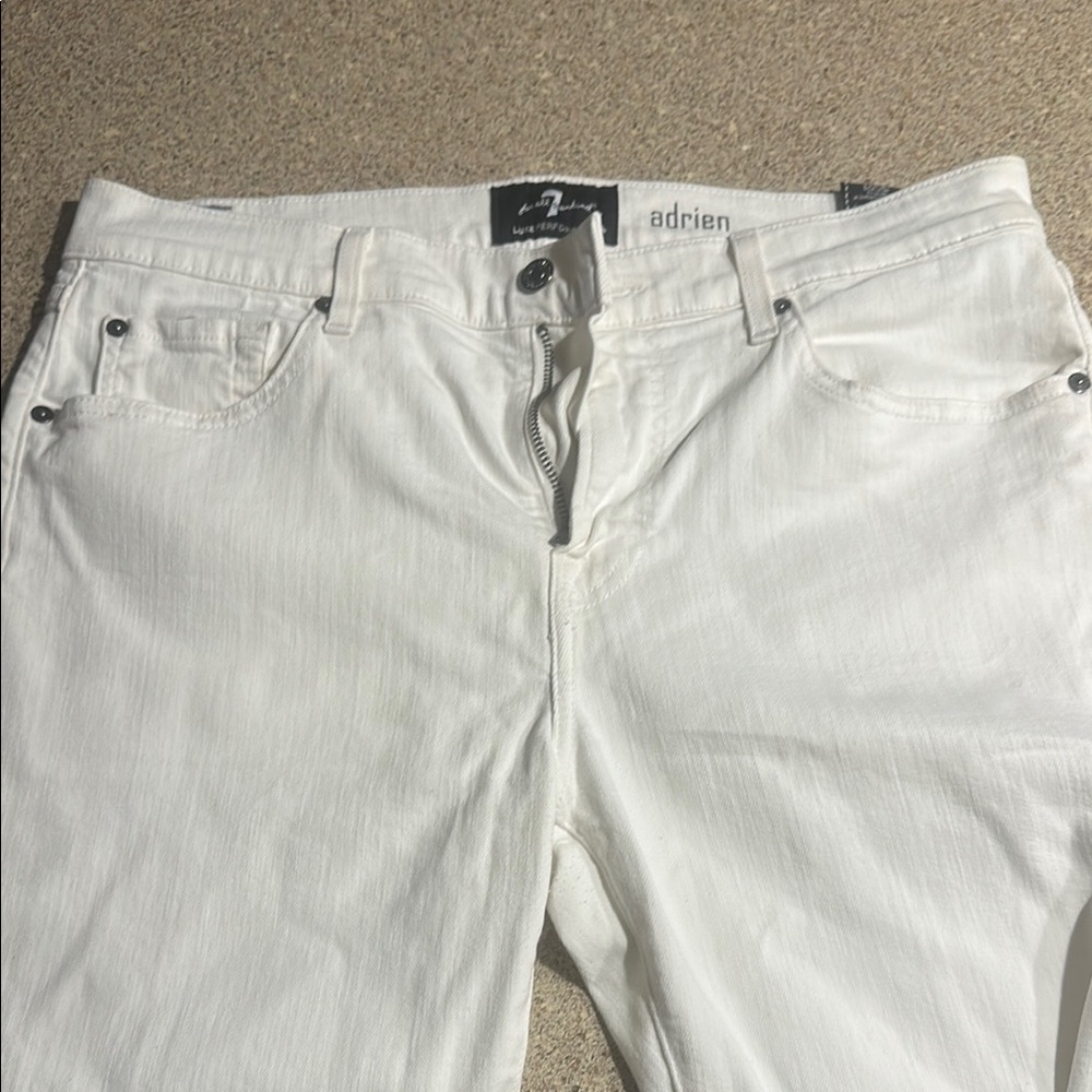 All white 7 jeans great condition